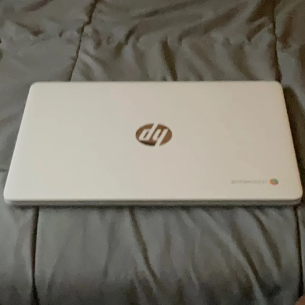 HP Silver Laptop Sleek Design Chromebook.